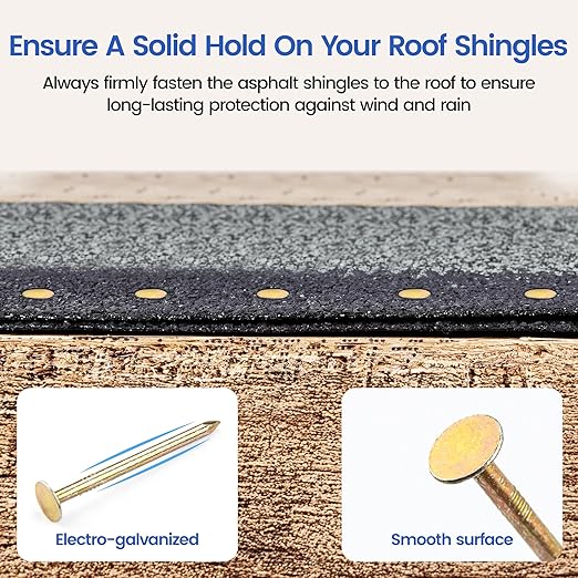 meite 14,400PCS Coil Roofing Nails 1-3/4 Inch Leg for Roofing Nailer Gun, 15 Degree Round Head Wire-Weld Collated Coil Nail, Pro Contractor-Pack Roofing Nails for Roof Repair Asphalt Shingles