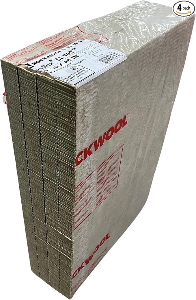 4 pk 24"x36"x2" Rockwool ProRox Mineral Wool