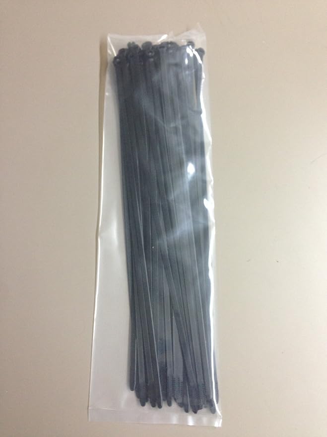 Thomas & Betts TY275MX Cable Tie 120lb 18" Ultraviolet Resistant Black Nylon with Stainless Steel Locking Device Bulk Pack (500 Pack)