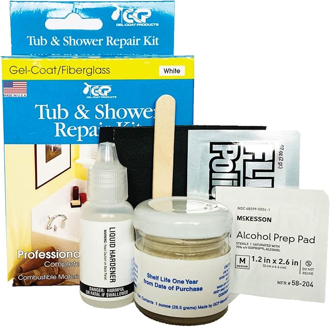 Tub and Shower Repair Kit - White