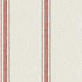 Chesapeake 3115-12464 Linette Burnt Sienna Fabric Stripe Wallpaper, Burnt Sienna