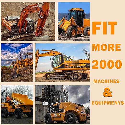 45 Construction Equipment Operator Keys, Heavy Equipment Key Master Set for Caterpillar Cat John Deere JCB Volvo Hyster Yanmar Takeuchi Yanmar Kubota Toyota Komatsu Excavator Dumper Dozer