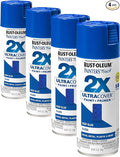 Rust-Oleum 334032 Painter's Touch 2X Ultra Cover Spray Paint, 12 oz, Gloss Deep Blue (Pack of 4)