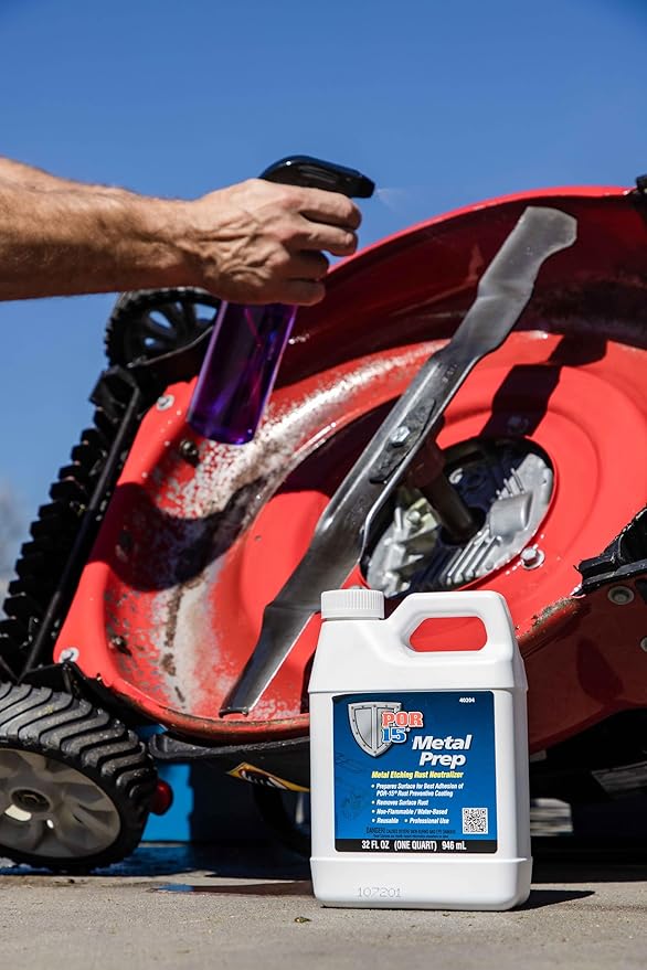 POR-15 Stop Rust Preparation System - Cleaner Degreaser and Metal Prep, Non-flammable and Water-based, 32 Fluid Ounces, 1-quart each