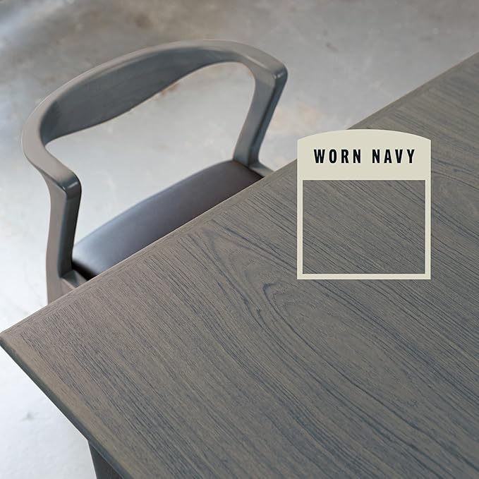 Varathane Premium Fast Dry Wood Stain | 1 Hour Dry Time | 1 Coat Color | Interior Wood Stain | Furniture, Cabinets, Doors, Trim | Quart | Worn Navy