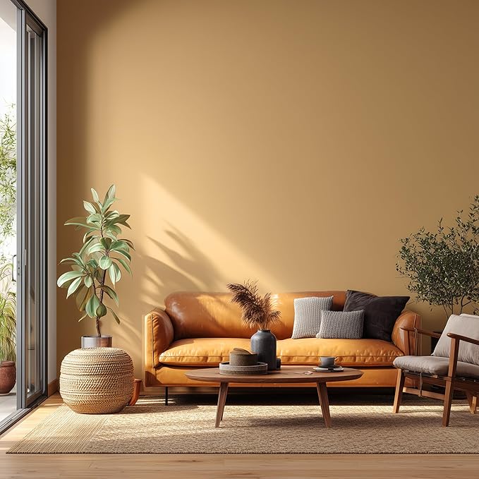 EVOLVE Paint & Primer: Environment-friendly, Low Sheen with One-coat Coverage for Interior & Exterior surfaces (Autumn Brown, 5-Gallon)