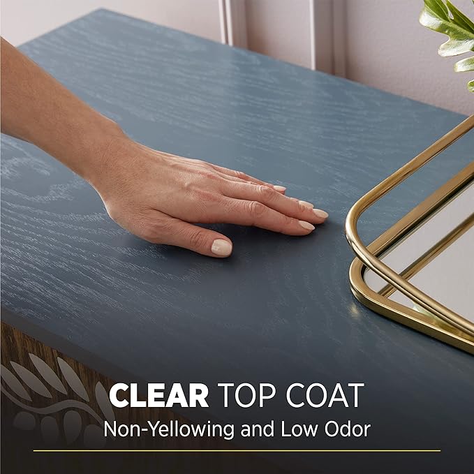 Minwax 233334444 Polycrylic Protective Wood Finish, Clear Satin, ½ Pint