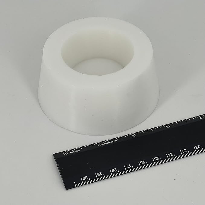 High Temp Masking Supply 3.00" x 3.50" Silicone Rubber Plug - Hollow Tapered Stopper for Powder Coating, Painting, Automotive, Weld Back Purge - Non-Toxic, Flexible, Reusable HTP14 (1 Pack)