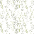 Timeet Floral Peel and Stick Wallpaper Botanical Wildflower Self Adhesive Wall Paper Removable Plant Vine Contact Paper for Living Room Bedroom Accent Decor 17.3" x 120"