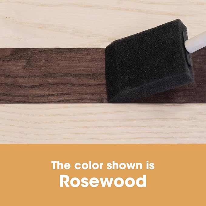Furniture Clinic Wood Stain | Rosewood | Water Based | Fast Drying, Low Odor, & Non-Toxic | for Indoor & Outdoor Furniture and More | Multiple Finishes | (8.5oz / 250ml)