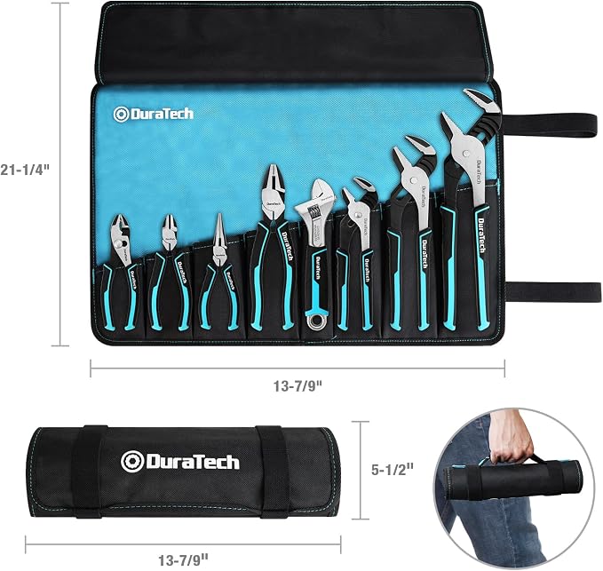 DURATECH 8-Piece Pliers Set & 12-Piece Magnetic Screwdriver Set