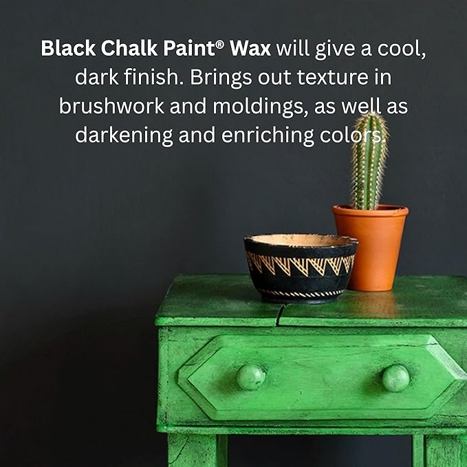 Annie Sloan Chalk Paint® Wax (500 mL, Black) - Protective Furniture Wax for Paintwork | Seals, Softens & Enhances Hand-Painted Finishes