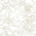Ismoon Large Floral Peel and Stick Wallpaper Boho Beige/Coffee Contact Paper 17.3inx49ft Modern Wall Paper Removable Self Adhesive Bedroom Cabinet Bathroom Waterproof Mural Wall Decor Vinyl Roll