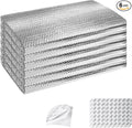 Garage Door Insulation Kit 6P Double Bubble Window Heat Insulation Panels, 6MM 8x6FT Reflective Aluminum Foil Summer/Winter Barrier Insulation Sheets with 120 Tapes for Garage Attic Wall(24x48)