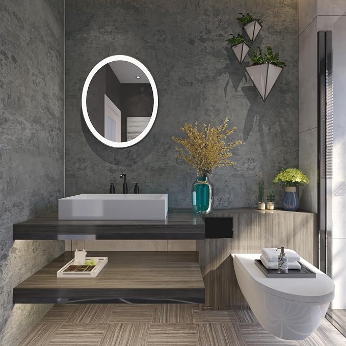 Concrete Wallpaper Countertops Contact Paper Blue Grey Cement Wall Paper | Peel and Stick 15.8"x354" 3D Dark Industrial Style Waterproof Removable Self Adhesive Wall Covering for Bathroom Kitchen
