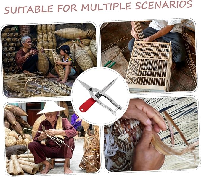 Operitacx Chair Weaving Tool 7.5 Inch Wicker and Rattan Weaving Pry Knife Scissors for Basket Making and Rattan Repair Craft Supplies
