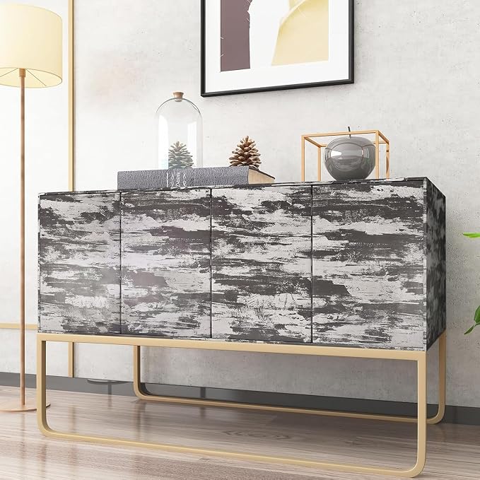 Black Concrete Wallpaper Peel and Stick Glossy Industrial Cement Wallpaper 31.5"x354" Concrete Contact Paper with Air Guide Slot Design Industrial Wall Paper for Living Room, Hallway Coffee Shop