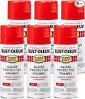 Rust-Oleum 248568-6PK Stops Rust Spray Paint, 12 oz, Gloss Cherry, 6 Pack