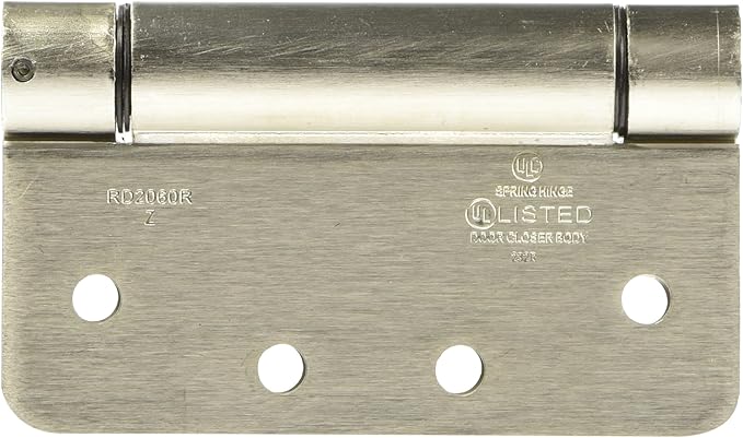 National Hardware N350-868 Spring Hinge in Satin Nickel, 4"