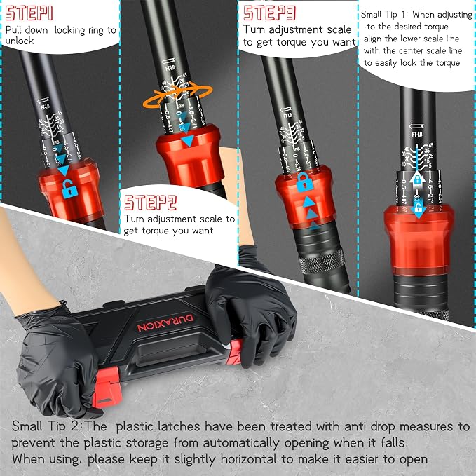 16PCS 3/8" Drive Torque Wrench with Magnetic Spark Plug Socket Set | ±3% Precision Dual Direction Torque Wrenches with 72-Tooth Dual Range Scales with Ft.Lbs and N.m(5-45ft.lb/6.8-61Nm)