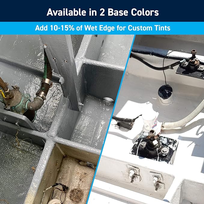 TotalBoat TotalBilge Epoxy Based Bilge Paint for Boat Bilges, Bulkheads, Engine Rooms and Locker Areas (White Quart)