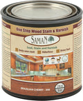 SamaN Interior One Step Wood Seal, Stain and Varnish – Oil Based Odorless Dye - Protection for Furniture and Fine Wood (Brazilian Cherry SAM-306, 8 oz)