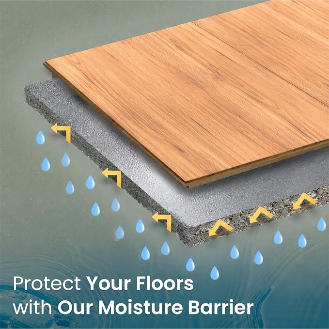3-in-1 Acoustic Premium Floor Underlayment - 200 sqft Roll - 3mm Thick EVA with Silver Foil Vapor Barrier - Moisture Barrier, Thermal Insulation, Sound Insulation (Green Protect)
