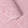 Silk Pink Peel and Stick Wallpaper Embossed Floral 197in 17.7in | Textured Vinyl Wallpaper,Self Adhesive Removable,Perfect for Bedroom Girls Kids Room,Gift Paper,Easy to Use