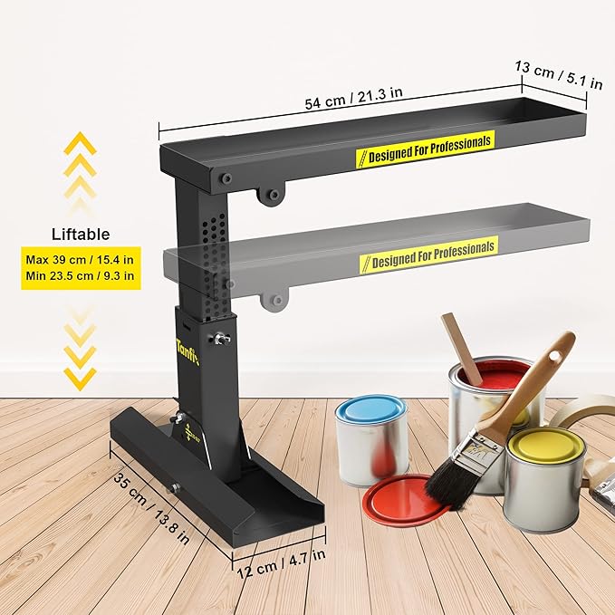 Foldable | Heavy-Duty Ladder Extender Pro, High Strength Steel Material Design Ladder Extension Pro for Stairs w/Non-Slip Mat, 9.25-15.5" Adjustable Height, Applicable Ladder Feet Spacing 20"