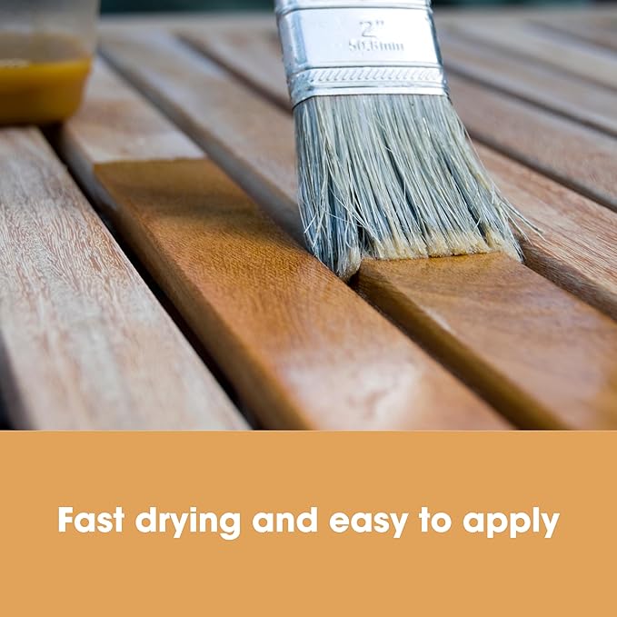 Furniture Clinic Wood Stain | Water Based | Fast Drying, Low Odor, & Non-Toxic | Multiple Finishes | for Indoor & Outdoor Furniture and More | Grey (85 Fl Oz / 2500ml)