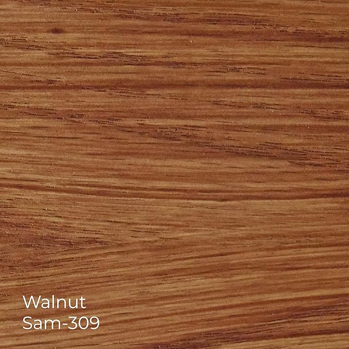 SamaN Interior One Step Wood Seal, Stain and Varnish – Oil Based Odorless Dye - Protection for Furniture and Fine Wood (Walnut SAM-309, 32 oz)
