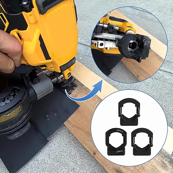 2025 Upgrade DCN45RN Vinyl Siding Adaptor Tip for Dewalt siding nailer Roofing Nailer Cordless 20v DCN45RND1, DCN45RNB (AA&B style)3 Pack