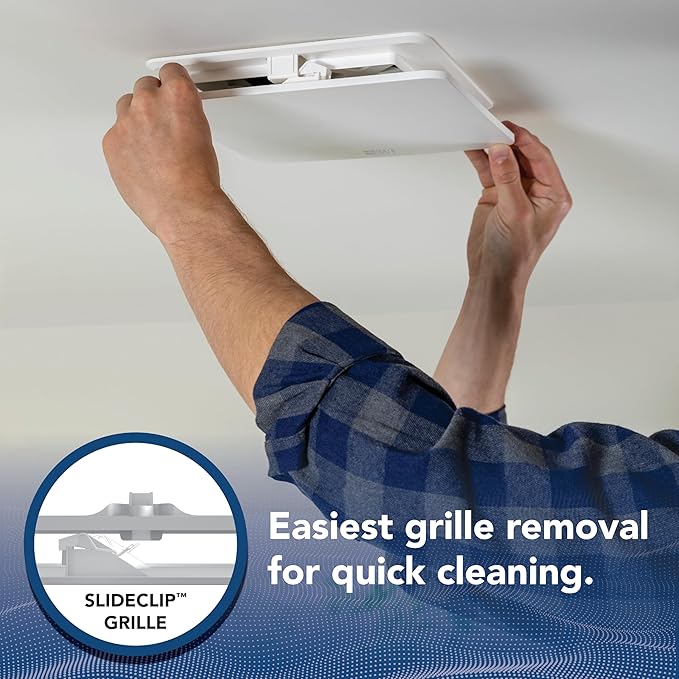 Broan-NuTone Bathroom Exhaust Fan Easy Retrofit without Attic Access, Quiet 1.5 Sones, Effective Ventilation at 80 CFM ENERGY STAR Certified Moisture and Odor Control
