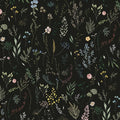Dimoon 787"x16.1" Floral Peel and Stick Wallpaper Black Contact Paper Thicken Wallpaper Delicate Flower Waterproof Green Leaf White Self Adhesive Removable Wall Paper Shelf Liner Decal Vinyl Roll