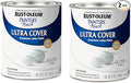 Rust-Oleum 1992502-2PK Painter’s Touch Latex Paint, Quart, Gloss White, 2 Pack