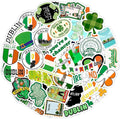 BulbaCraft Ireland Stickers, Irish Stickers for Water Bottle and Laptop - Ireland Party Supplies & Decorations, Waterproof Vinyl Decals, Gifts for Women & Men
