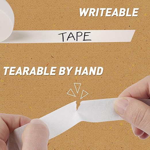 NEOACT Masking Tape 0.75 inch x 55 Yards x 20 Rolls,Beige White Painting Tape Bulk,General Purpose Tape for Arts, Craft, Painting,School, Home, Office(1100 Yards Total)
