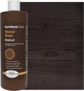 Furniture Clinic Wood Stain | Walnut | Water Based | Fast Drying, Low Odor, & Non-Toxic | for Indoor & Outdoor Furniture and More | Multiple Finishes | (17oz / 500ml)
