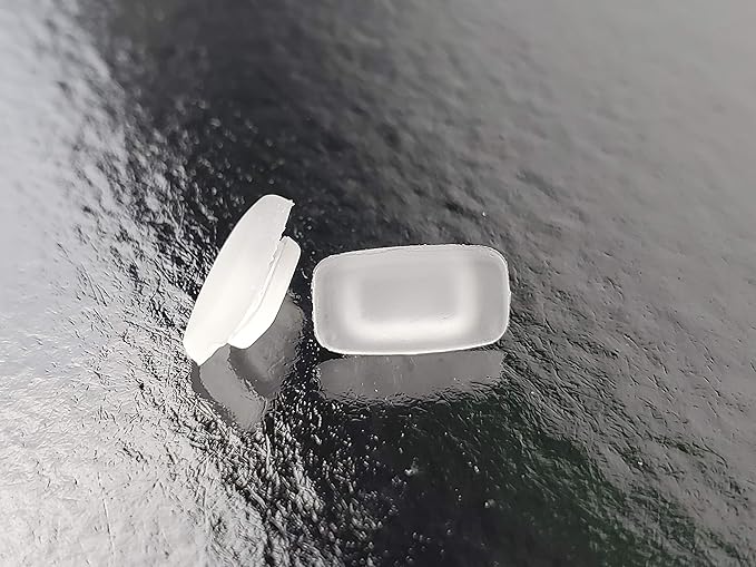 2 Pairs of Replacement 12 mm x 6mm Square Slip in Silicone Nose Pads for Sunglasses and Eyeglasses Costa Maui Replacement Nosepads