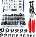132Pcs 6-25mm Spring Hose Clamps Assortment Kit with Swivel Flat Band Fuel Hose Clamp Plier - 16 Sizes Fuel Line Silicone Vacuum Hose Low Pressure Air Clamps