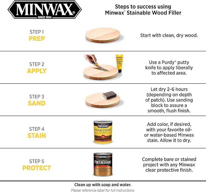 Minwax Stainable Wood Filler, 6 oz, 42852000
