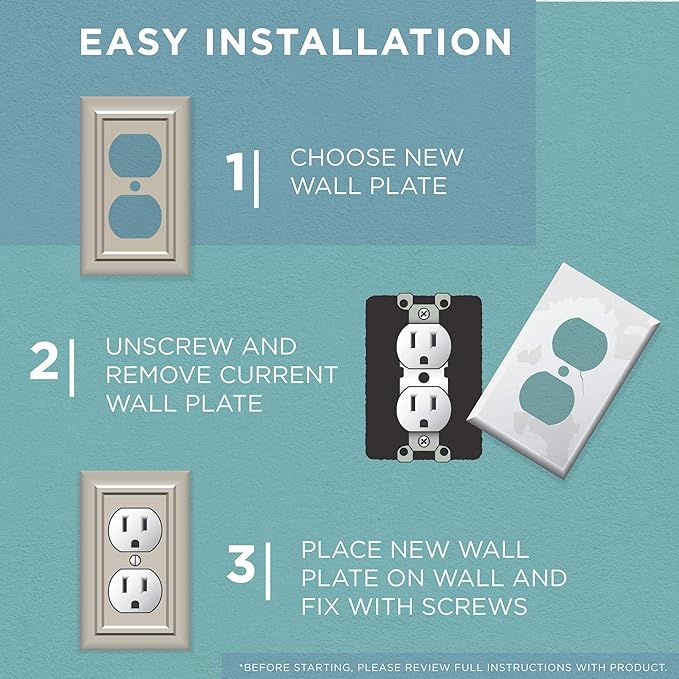 Franklin Brass Architectural (1-Pack) Decorative Light Switch Cover Matte Black 2-Gang Decorator/Rocker Wall Plate Double Electrical Outlet Guard 64211