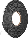 Kikerike Self Adhesive Foam Tape Weatherstrip 1/4In x 1/8In x 26Ft High Density Foam Insulation Strips Seal Weather Stripping with Strong Adhesive for Door and Window Sound Isolation Soundproofing