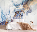 YQWDMX - Gray and Gold Marble Peel and Stick Wallpaper Abstract Mural for Bedroom ZY05 M