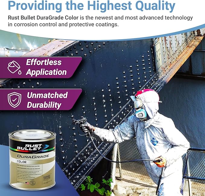 RUST BULLET DuraGrade Color - Purple - 5 Gallon - Advanced Technology Corrossion Control, Rust Inhibitor & Protective Coating, Exceptional Adhesion, UV Resistant