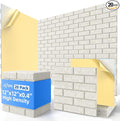 20 Pack Acoustic Panels with Self Adhesive Sound Proof Foam Panels for Wall | 12" X 12" X 0.4" High Density Soundproof Wall Panels, Brick Sound Absorbing Panels for Home Studio Office Decor - Ivory