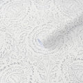 Heroad Peel and Stick Wallpaper Modern Floral Wall Paper Boho Grey Contact Paper Removable Self Adhesive Waterproof Wallpaper for Bedroom Bathroom Walls and Kitchen Cabinet Vinyl 17.3”x385”