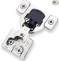 Decobasics 20 Pack Soft Close Cabinet Hinges – 1/2" Overlay for Kitchen Cabinet Doors, Slow Self-Closing Concealed Hidden Hinges for Face Frame –Stainless Steel, 3-Way Adjustable & Quiet Close Damper