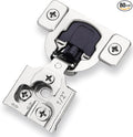 Decobasics 80 Pack Soft Close Cabinet Hinges – 1/2" Overlay for Kitchen Cabinet Doors, Slow Self-Closing Concealed Hidden Hinges for Face Frame –Stainless Steel, 3-Way Adjustable & Quiet Close Damper