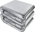 winemana Window Insulation Roll 48IN x 50FT Reflective Heat Shield Bubble Film Double-Sided Aluminum Foil Insulation Weatherproof Garage Door Cover for Windows RV Basement Winter Summer